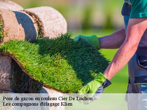 Pose de gazon en rouleau  cier-de-luchon-31110 Les compagnons d'élagage Klien